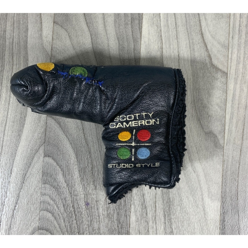 Rare Scotty Cameron Studio Style Newport Black Putter Headcover head cover⛳⛳⛳